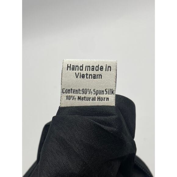 MAD BY DESIGN Women’s Black-Cream Chevron Handmade Square Shoulder Bag SZ OS - Picture 10 of 11